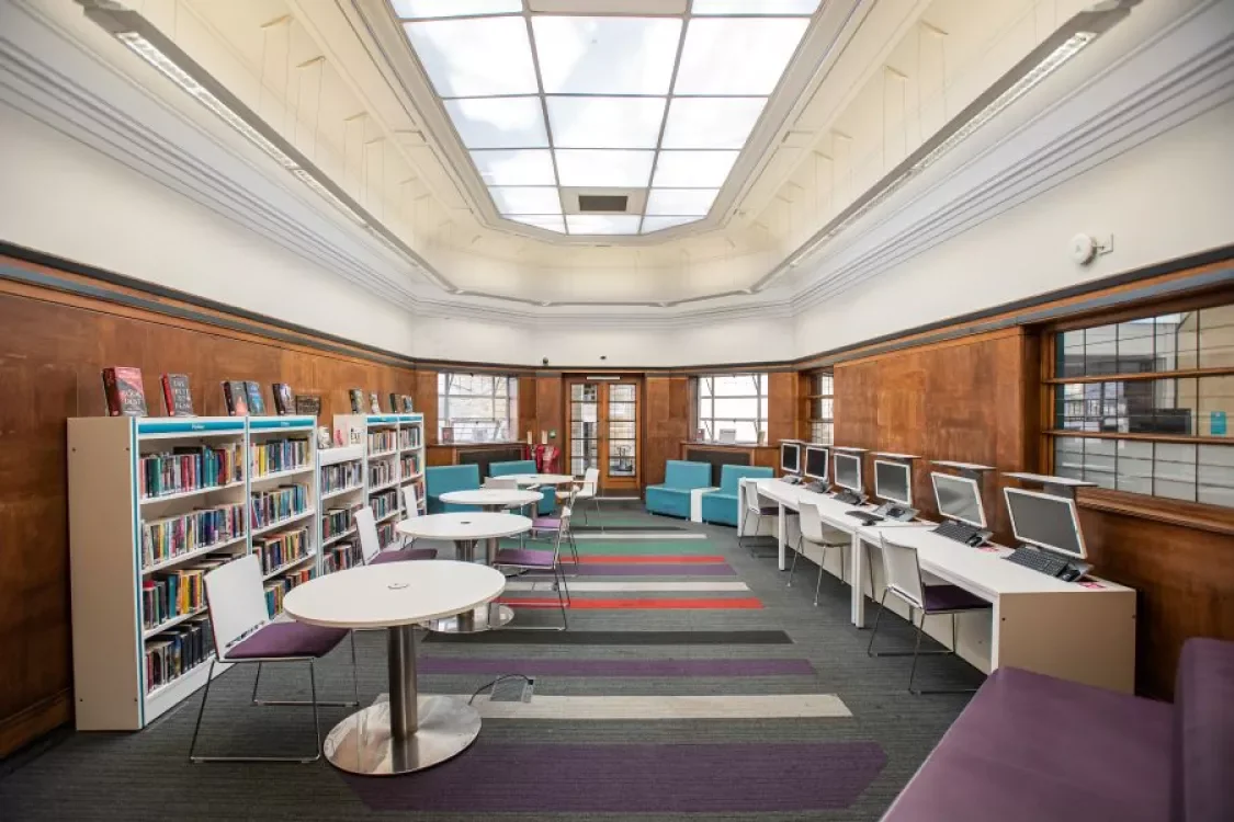 The Curve room inside Leytonstone Library
